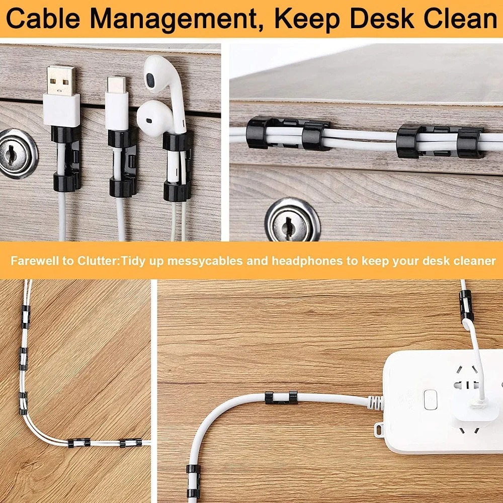 20/40PCS Cable Organizer Clips - огляд і ціна Tippet Line